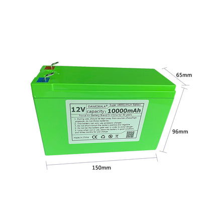 12v Battery 18650 Battery pack rechargeable lithium ion battery solar battery Electric toy car battery Storage battery with BMS