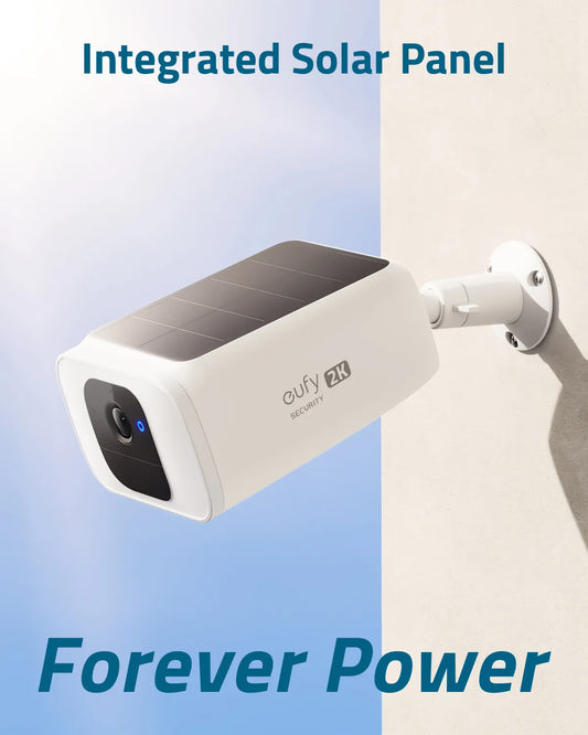 Eufy S40 Security SoloCam - Solar Battery Security Protection Wireless Outdoor Integrated Solar Panel Spotlight Camera 2K Wifi