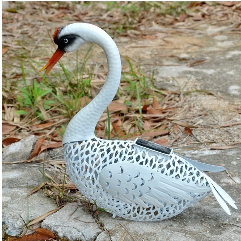 Animaux solaire cygne lumineux