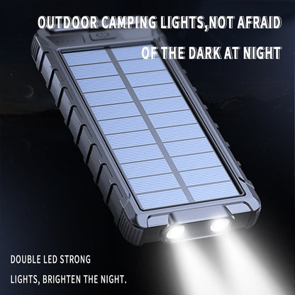Solar Power Bank 80000mAh High Capacity Portable Charger Waterproof Fast Charging External Battery Flashlight For Xiaomi iPhone