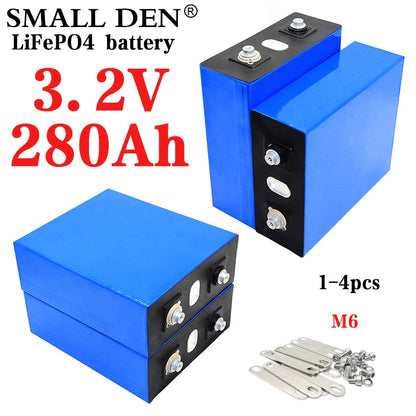 1-4PCS 3.2V Lifepo4 280Ah High Capacity Battery Brand New Lifepo4 Battery Cycle 6000 Times RV Solar Battery EU US Duty Free