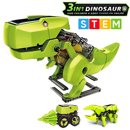 3In1 Assembling Dinosaur Solar Kit for kids Childern Gift Puzzle Robot Scientific Experiment Toys Stem Toy Educational Toys