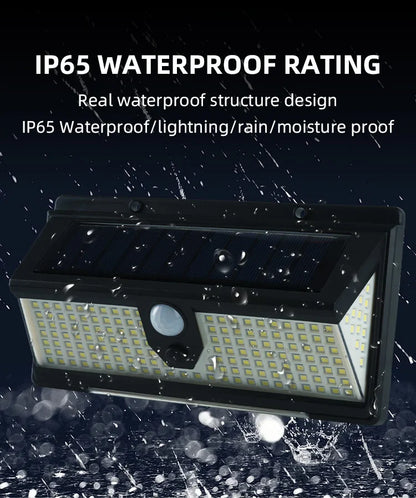 190 LEDs Motion Sensor Solar Wall Light