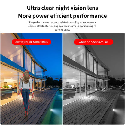 N_eye  8mp/4k Rechargeable Battery Solar Powered Outdoor 1080P Pan Tilt WiFi Security Camera Two-Way Audio IP65 Weatherproof  camera