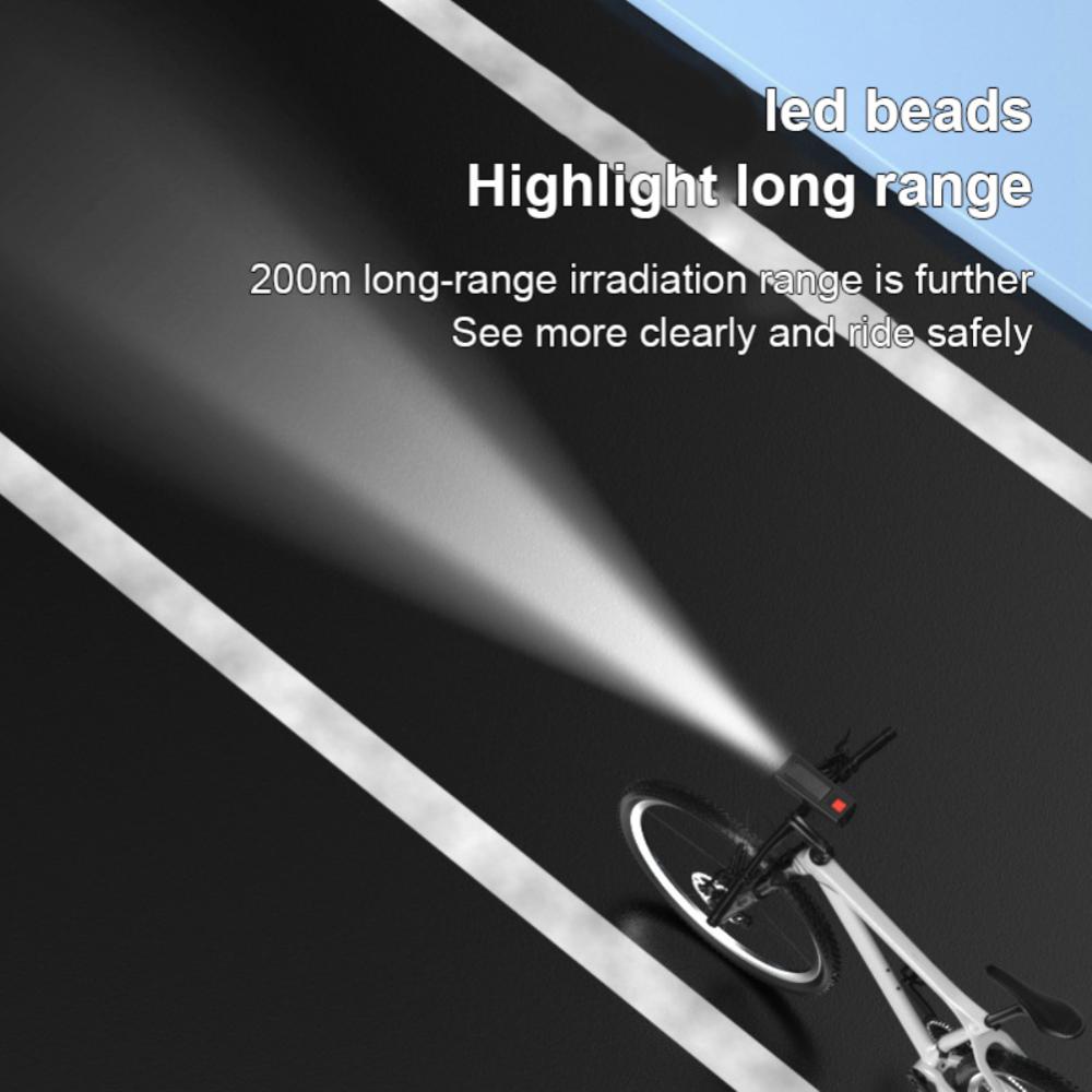 Multifunctional Solar Bicycle Light With Horn - MTB Road Bicycle Lantern USB Rechargeable Lamp Cycling Headlight Bike Accessories