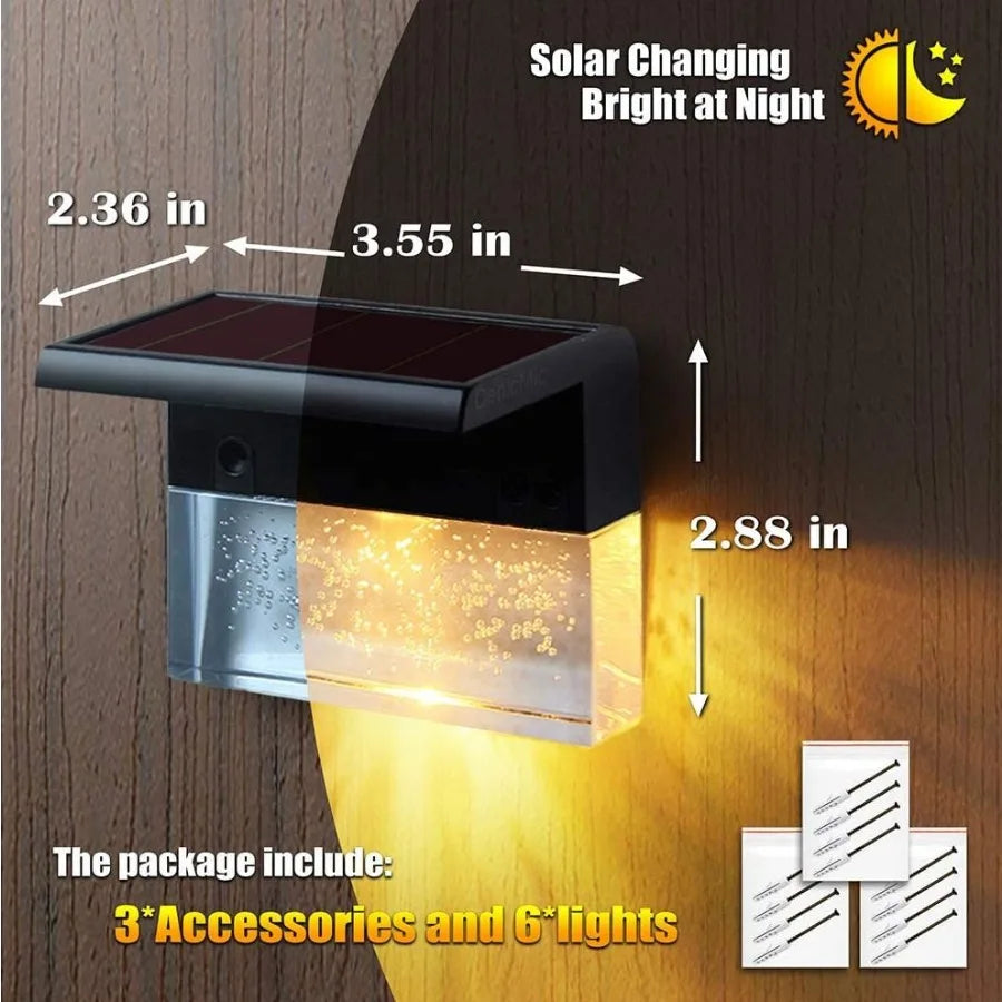 RGB LED Solar Step Light / Fence Light