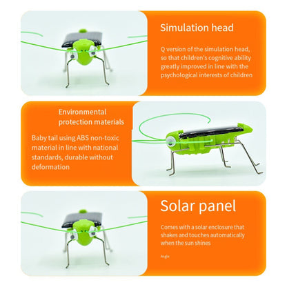 Solar Grasshopper Toy - Puzzle Children Selected Gift Simulation Insect Gift Boys And Girls Science Education Funny Moving Toy Kid