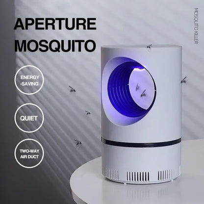 USB Electric Mosquito & Insect Killer Lamp – UV Light. Non-Toxic Suction Trap for Indoor Use