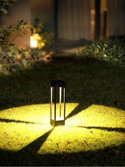 Lampe solaire design en fer forgé
