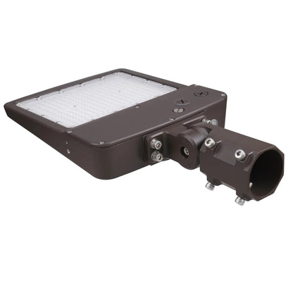 300W LED Parking Lot Shoebox Light-42.000 Lumens-5700K-With Bracket Mount-5 Years Warranty