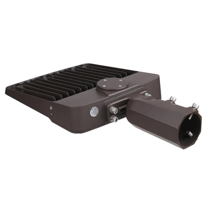 150W LED Parking Lot Shoebox Light-21.000 Lumens-5700K-400W Metal Halide Equivalent-With Bracket Mount
