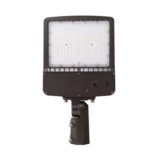 300W LED Parking Lot Shoebox Light-42.000 Lumens-5700K-With Bracket Mount-5 Years Warranty