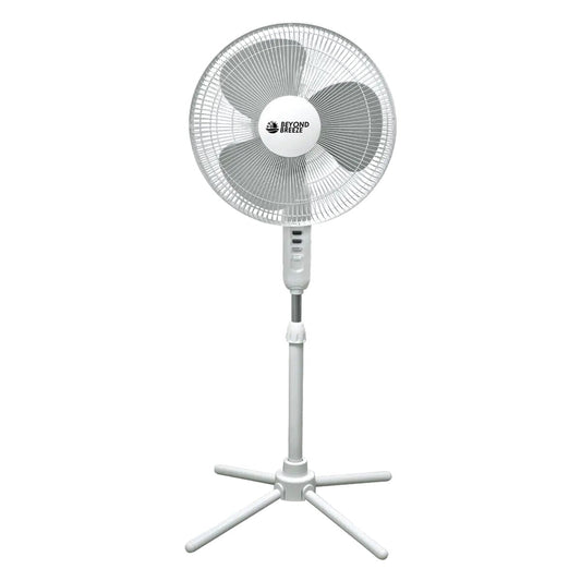 3-Speed Silent Oscillating Pedestal Fan with Collapsable Base