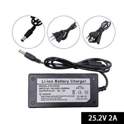 Cool Leopard NEW 24V 100AH 18650 Lithium Battery .For Lnverter Solar Street Light E-Bike Scooter+ 25.2V 2A Charger Built-In BMS