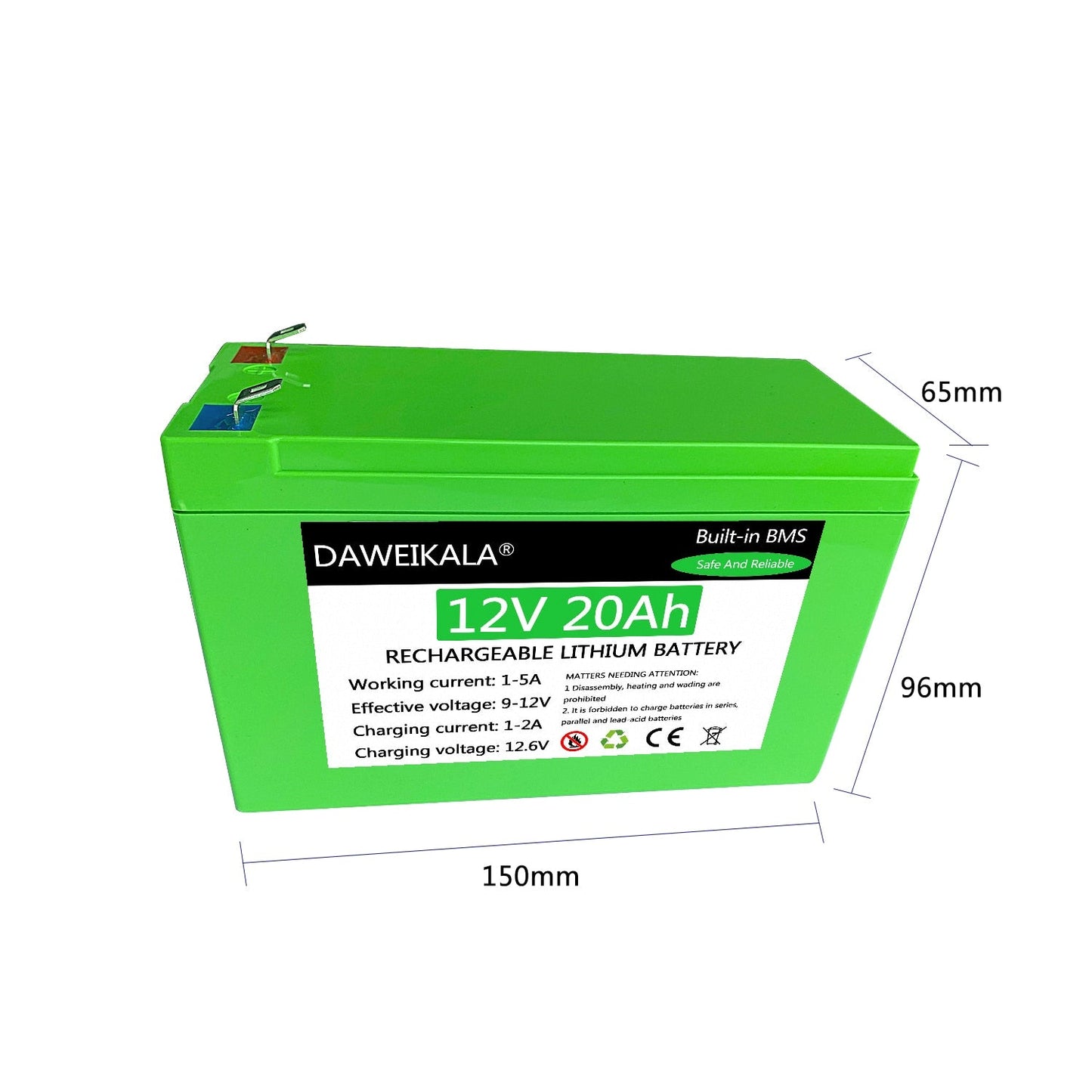 12V Battery 18650 Battery Pack 18650 lithium battery recharable battery Solar storage Battery Electric lighting Outdoor battery