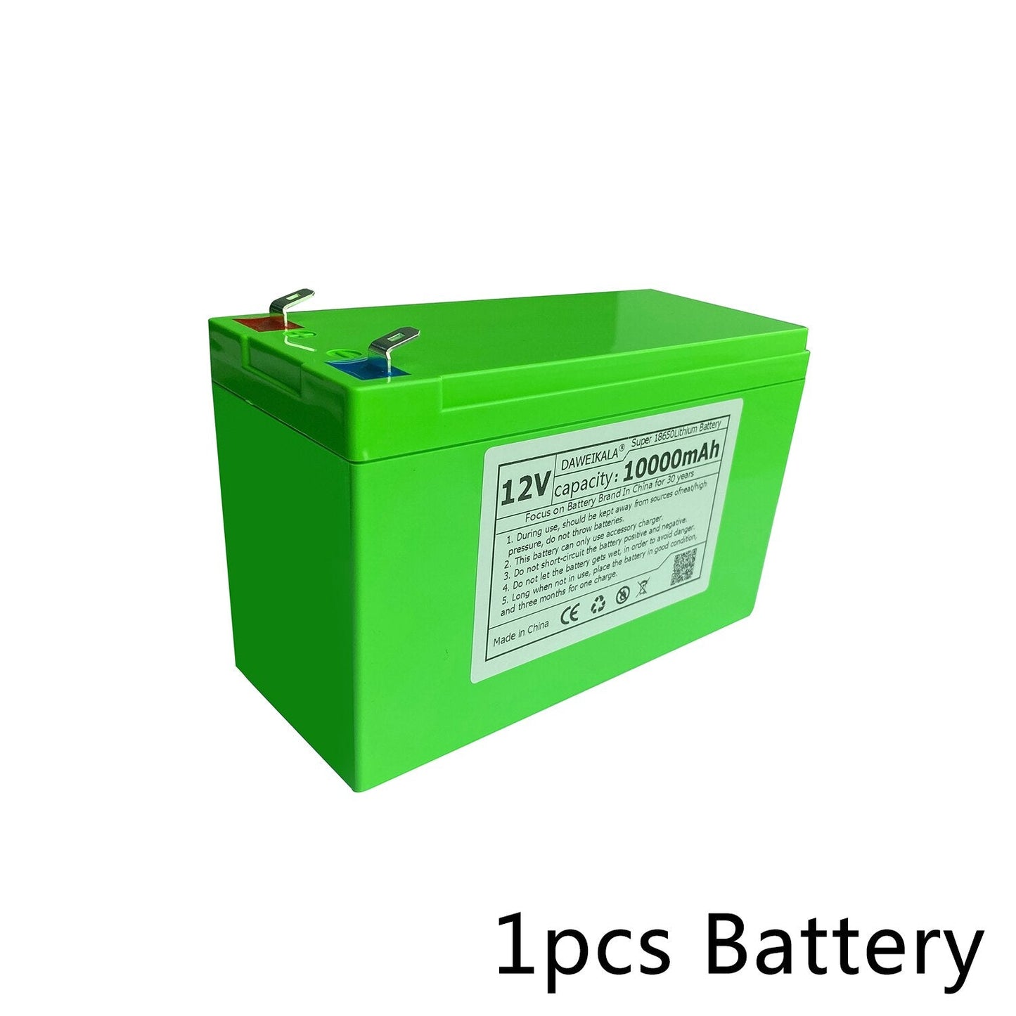 12v Battery 18650 Battery pack rechargeable lithium ion battery solar battery Electric toy car battery Storage battery with BMS