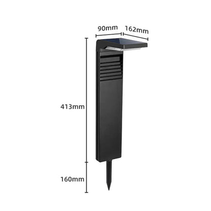Lampe solaire jardin design Noire