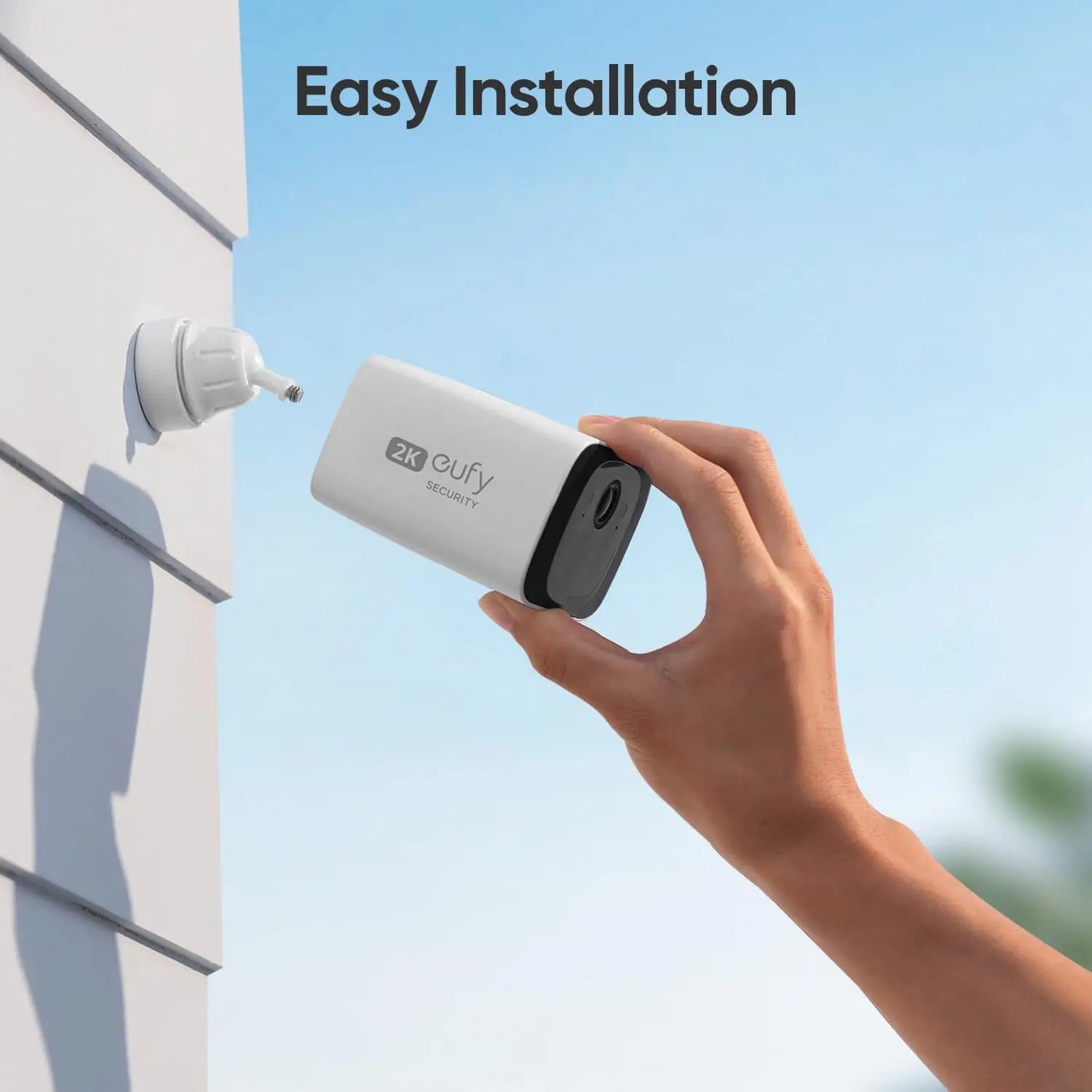 Eufy C210 SoloCam - Security Wireless Outdoor Camera 2K Resolution No Monthly Fee Wireless 2.4 GHz Wi-Fi Camera