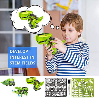3In1 Assembling Dinosaur Solar Kit for kids Childern Gift Puzzle Robot Scientific Experiment Toys Stem Toy Educational Toys