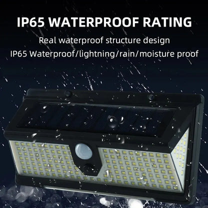 190 LEDs Motion Sensor Solar Wall Light