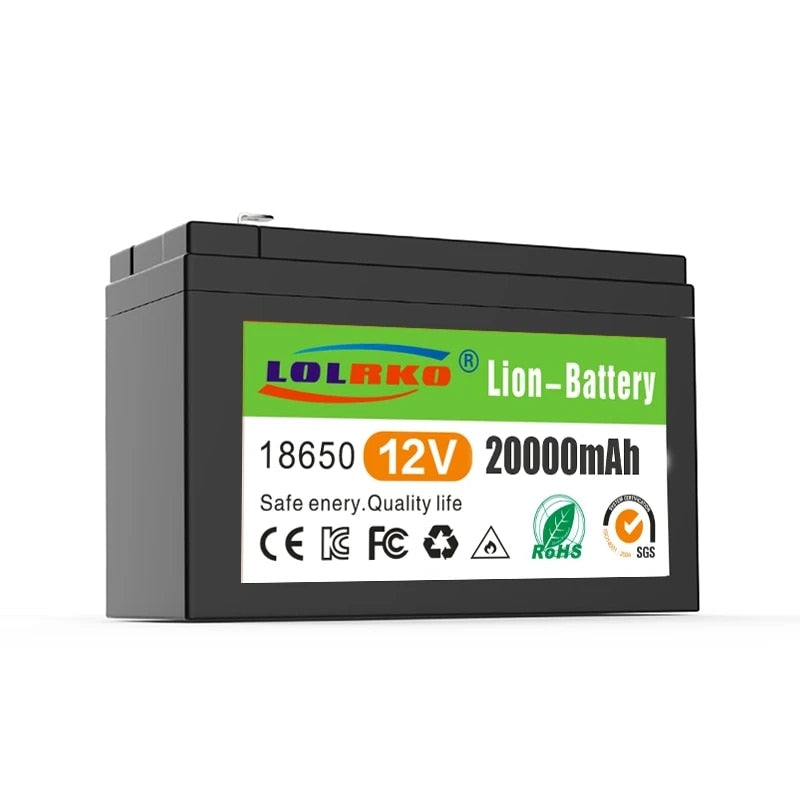 12V Battery 18650 Battery Pack 18650 lithium battery recharable battery Solar storage Battery Electric lighting Outdoor battery
