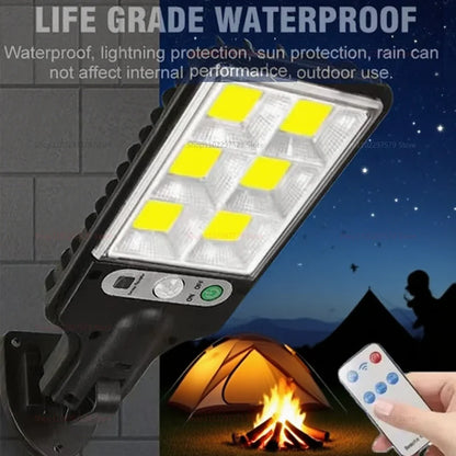 Solar Street Lights - Automatic LED Remote Control Motion Sensor