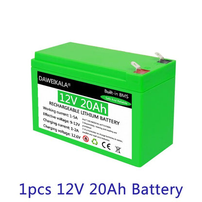 New outdoor rechargeable lithium battery. solar battery. electric lighting. 18650 lithium battery. 12V. 18650+freight free