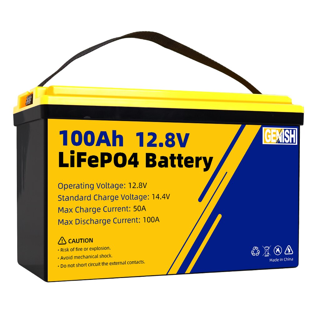 BRAND NEW 12V 200AH 50AH 100AH 24V Built-in BMS Deep 4000Cycle Lifepo4 Battery Pack Used For RV Campers Cart Off-grid Solar Cell