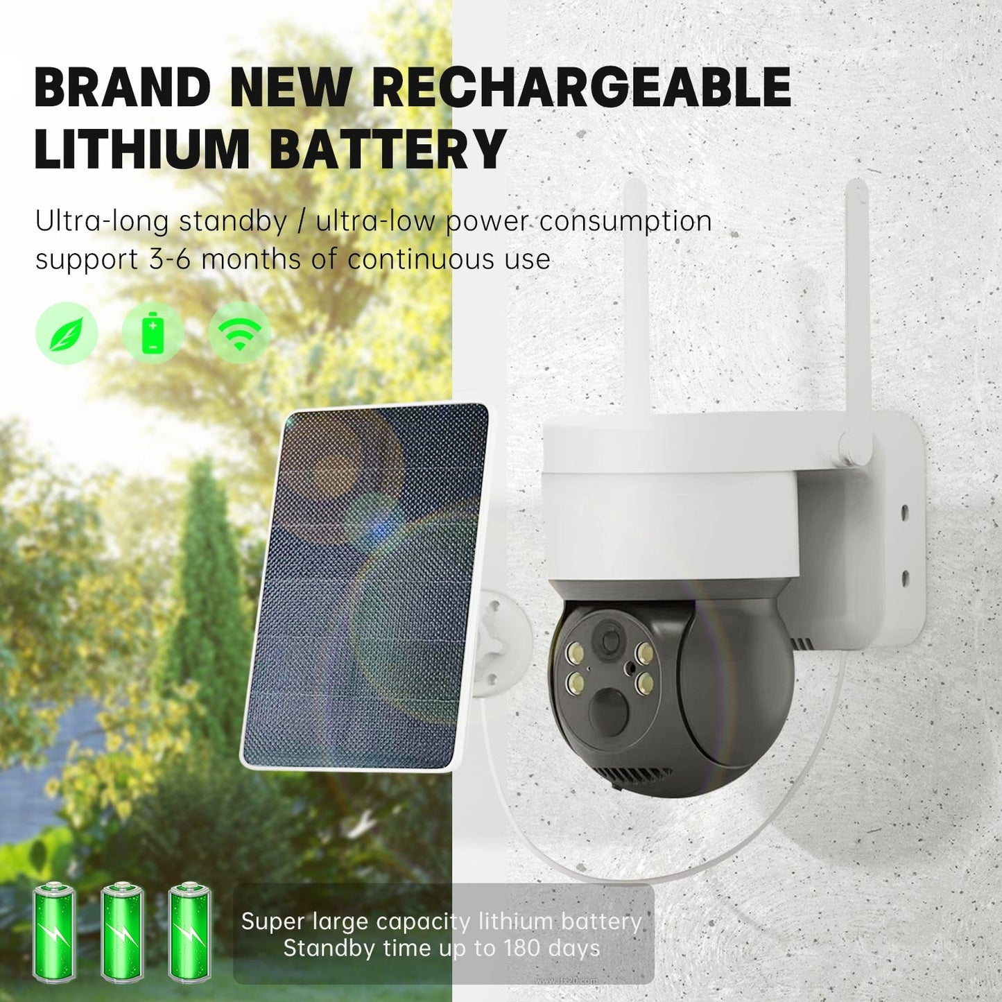 CHAMOUS 2.5K 4MP WiFi Wireless Outdoor IP Camera Solar Panel 1080P CCTV Security Camera Battery Long Standby ICsee Video Surveillance