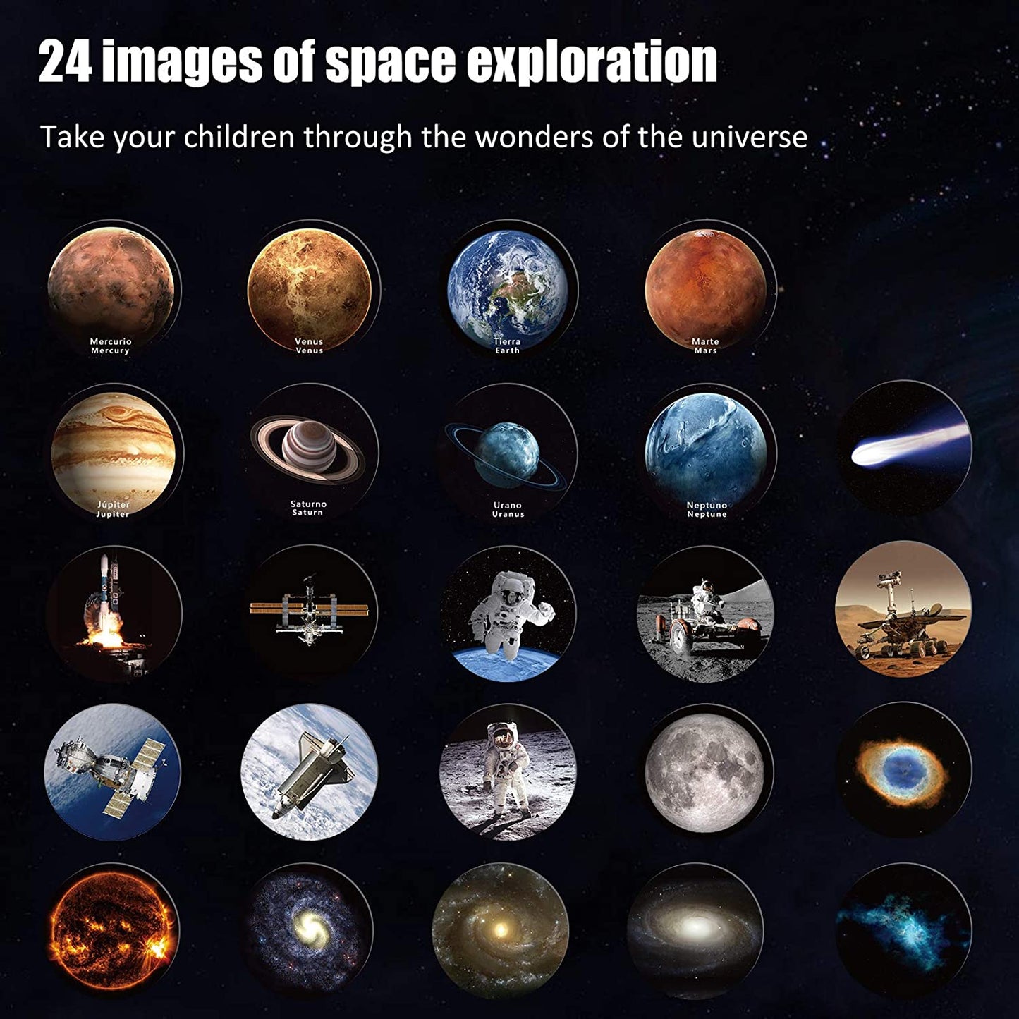 The Solar System Planetary Model Rotates Eight Planets Projection 3D Astronomical Apparatus To Teach Children Science Stem Toys