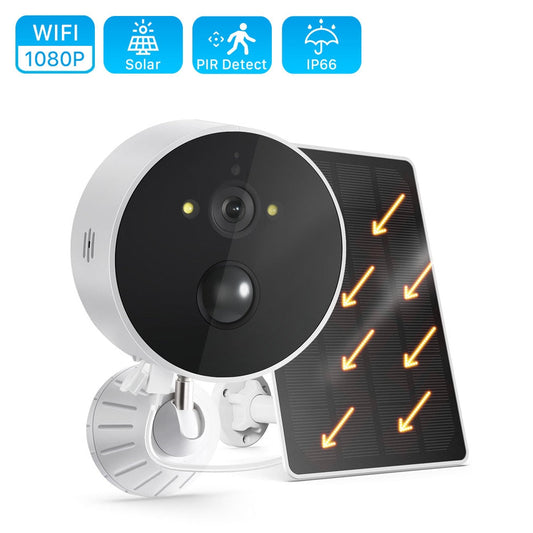 Wireless Solar Camera WiFi Outdoor Camera 1080P HD Safety Protection Video Surveillance Camera Human Detection Rechargeable