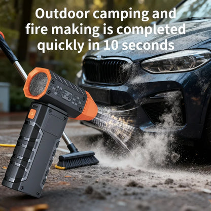 160000RPM Powerful Air Blower Handheld Car Wash Air Gun Electric Turbo Jet Fan 52m/s Wind Speed Brushless Motor Violent Fan Dry