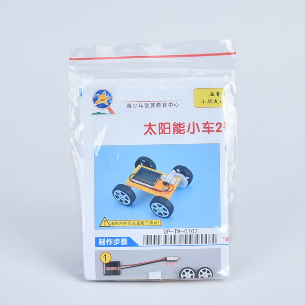 DIY Mini Solar Powered Toy Car For Kids - Solar Power Toy Assembled Energy Powered Car children's toys Kids Novelty Gift