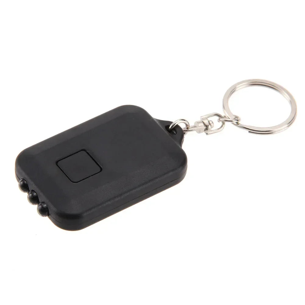 Portable LED Keychain Solar Flashlight | Mini Self-Defense Torch for Outdoor Hiking