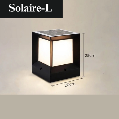 Lampe solaire design cube multicolore (Aluminium)