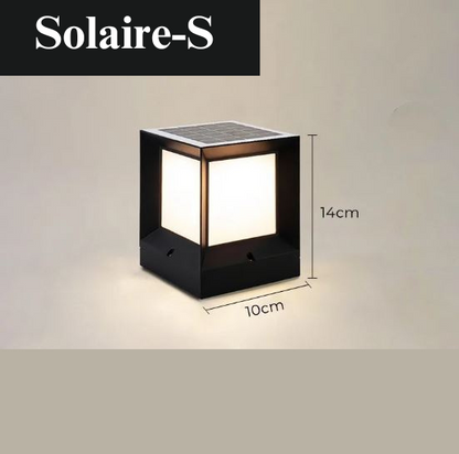 Lampe solaire design cube multicolore (Aluminium)
