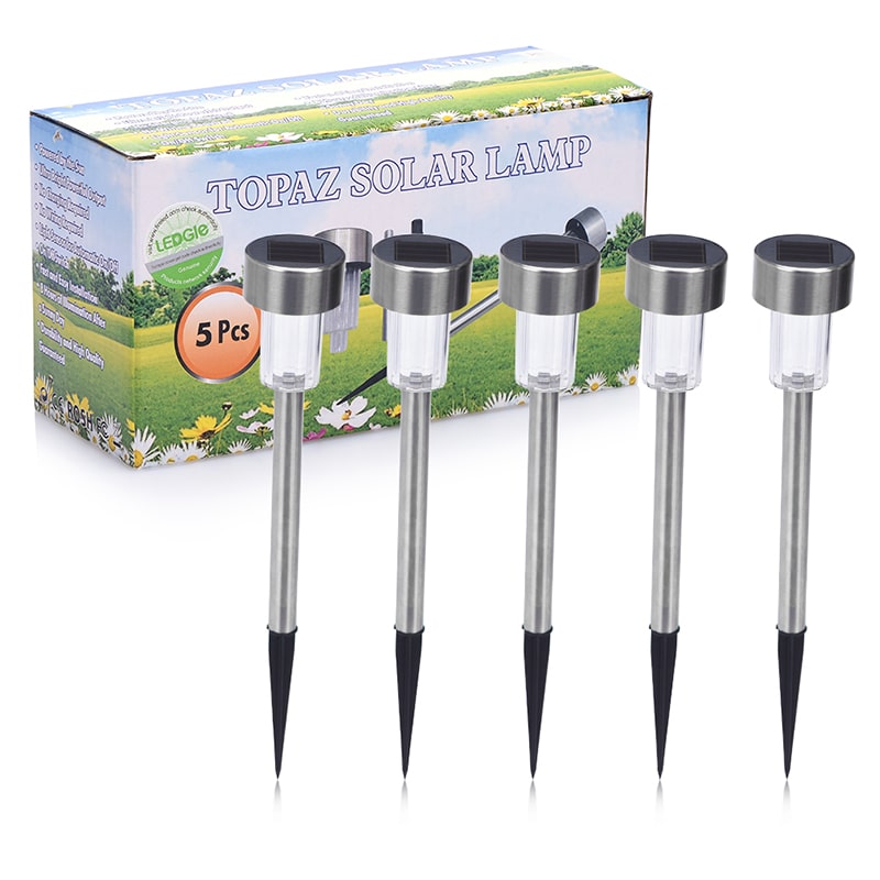 Outdoor Waterproof Compact LED Solar Pathway Lights