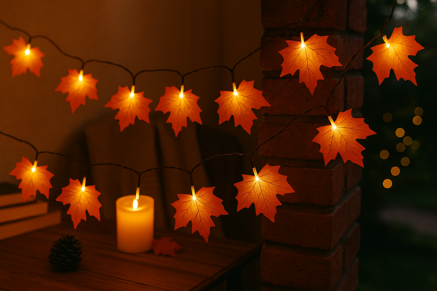 Modern White LED String Lights 3m 20 Warm White Lamps