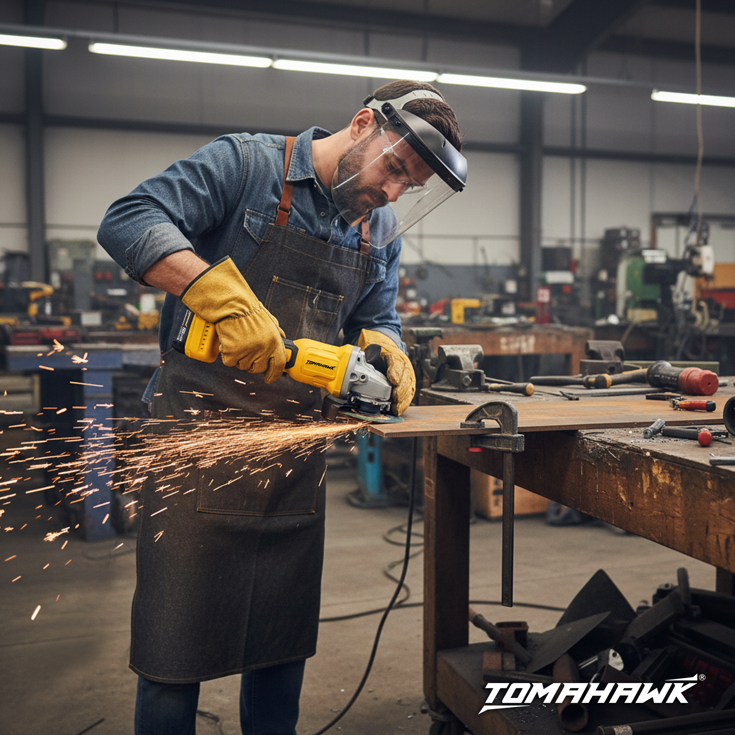Angle Grinder - 20V Cordless 8500 Rpm Brushless Motor 3.0Ah Li-Ion Adjustable Speed - TAG-1155