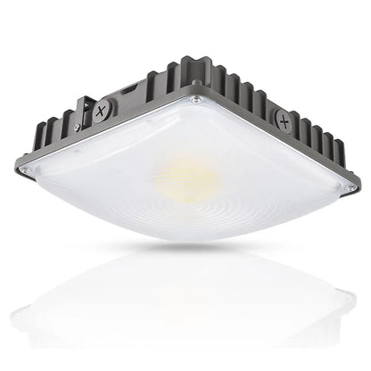 70W/45W/30W Power Selectable LED Canopy Garage Light with 3CCT (3500K/4000K/5000K). LED Parking Garage Lights-AC 90-277V IP65 Commercial Residential Lights