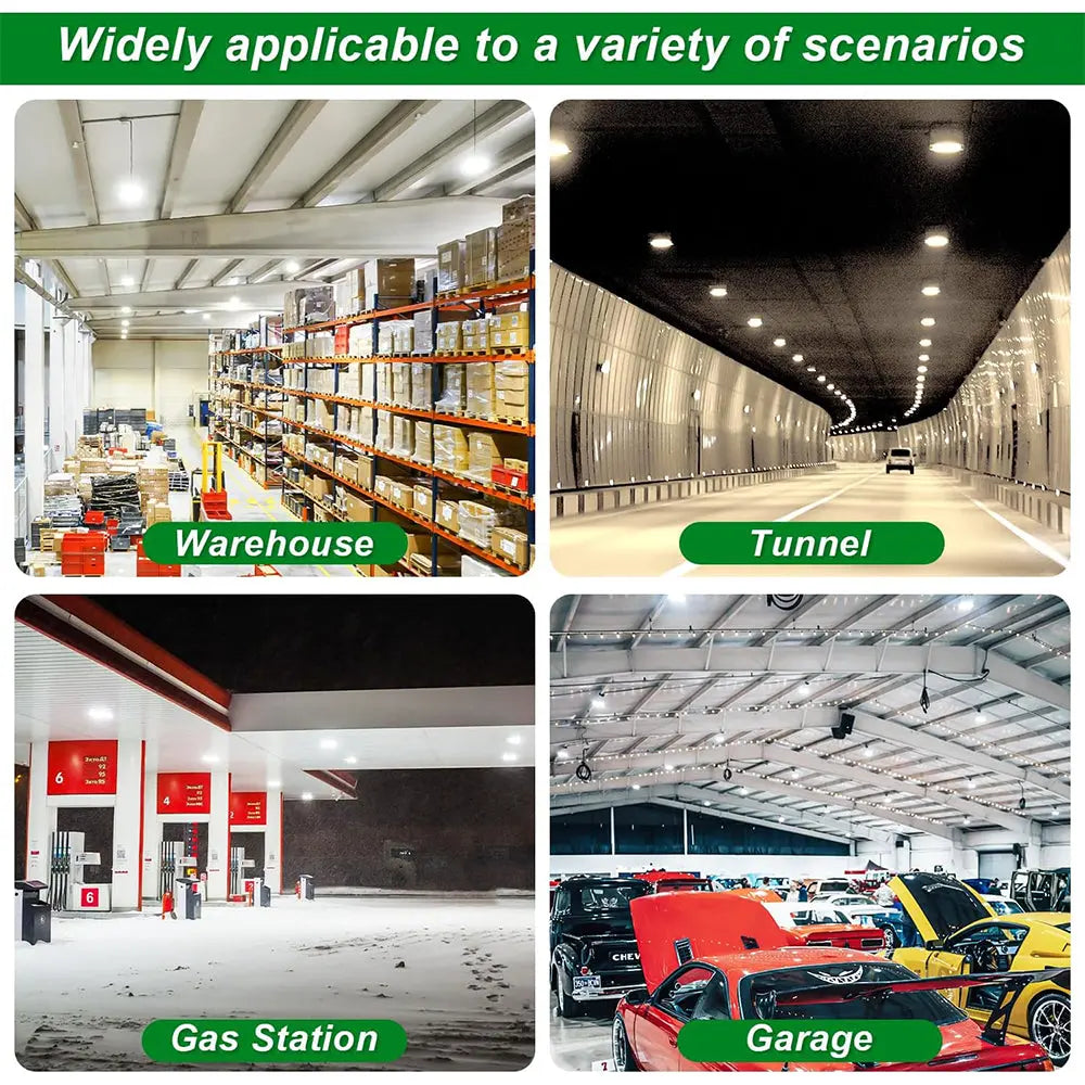 70W/45W/30W Power Selectable LED Canopy Garage Light with 3CCT (3500K/4000K/5000K). LED Parking Garage Lights-AC 90-277V IP65 Commercial Residential Lights