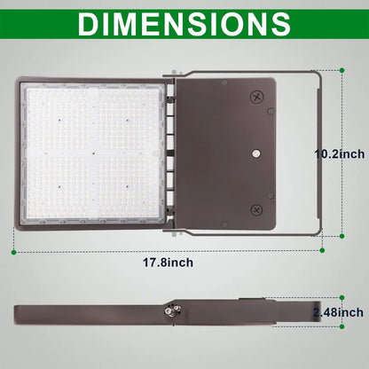 300W LED Flood Light-45.000 Lumens-AC 120~277V-CCT 5700K-UL+DLC-5 years warranty