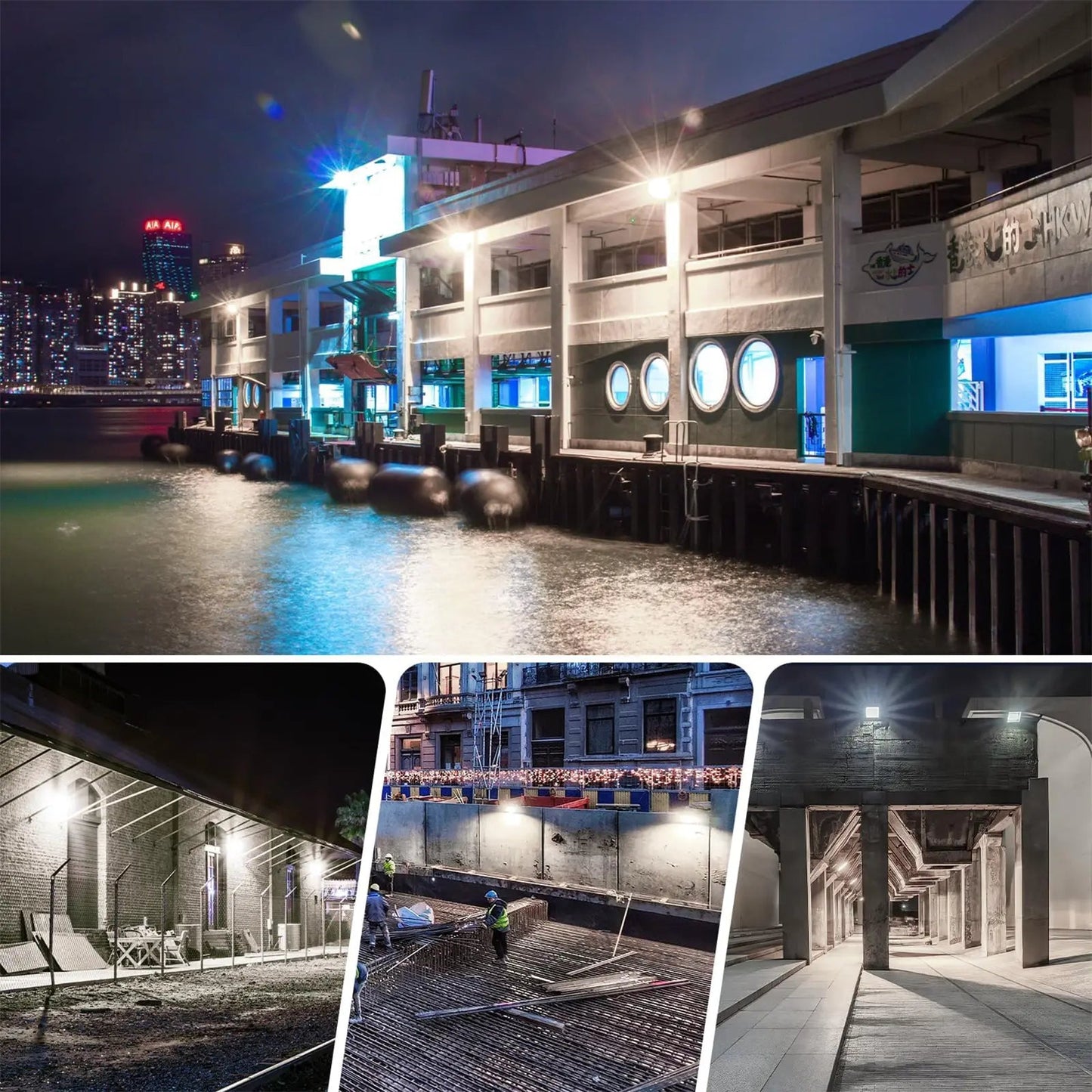 300W LED Flood Light-45.000 Lumens-AC 120~277V-CCT 5700K-UL+DLC-5 years warranty
