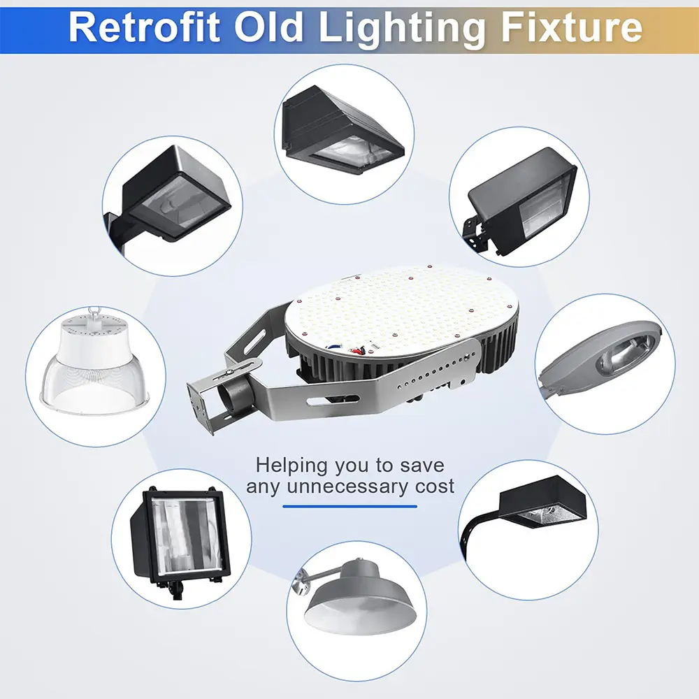 75W-LED Shoebox Retrofit Kit Lights-E39/E26 Base-150-250W MH/HPS Equivalent. Great for Street Shoebox Lamp. Flood Lights. High Bay and etc-10.800 Lumens-ETL+DLC Listed