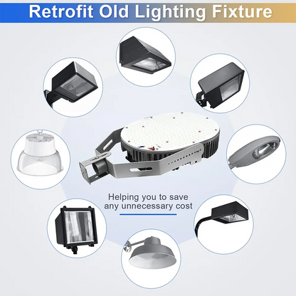 75W-LED Shoebox Retrofit Kit Lights-E39/E26 Base-150-250W MH/HPS Equivalent. Great for Street Shoebox Lamp. Flood Lights. High Bay and etc-10.800 Lumens-ETL+DLC Listed