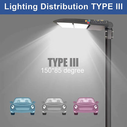 300W LED Parking Lot Light-High Voltage Area Light-AC 277~480V-42.000 Lumens-CCT 5000K-1000W MH Equivalent-UL+DLC 5.1