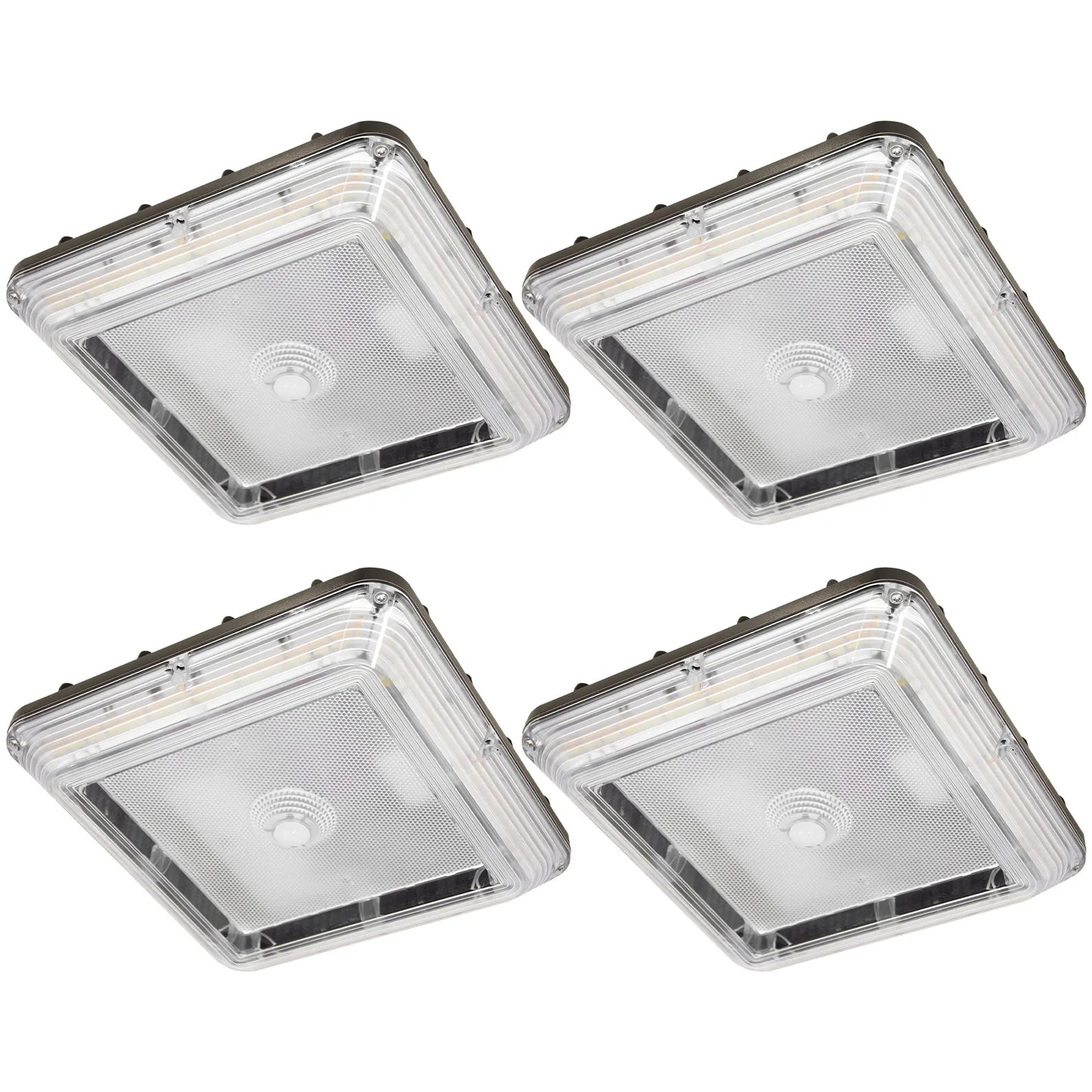 LED Parking Garage Canopy Light-Selectable Wattage and CCT-Up to 13.000 Lumens-60W / 80W / 100W-3000K/4000K/5000K
