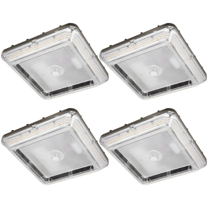 LED Parking Garage Canopy Light-Selectable Wattage and CCT-Up to 13.000 Lumens-60W / 80W / 100W-3000K/4000K/5000K
