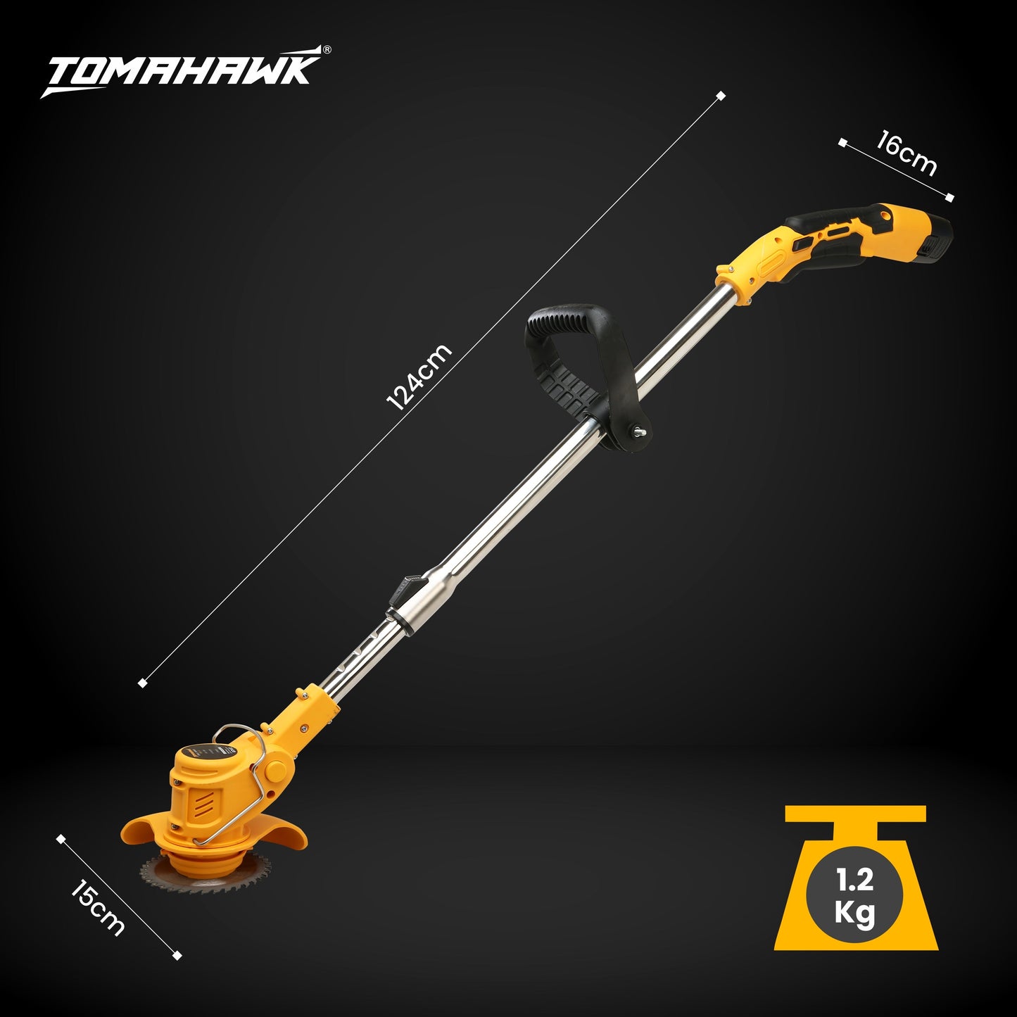 12V 750W Cordless Brush Cutter w/ Blades