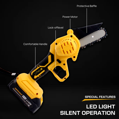 Cordless Chainsaw - 4 Inch. 21 Volt. 1.5Ah - TCS-401